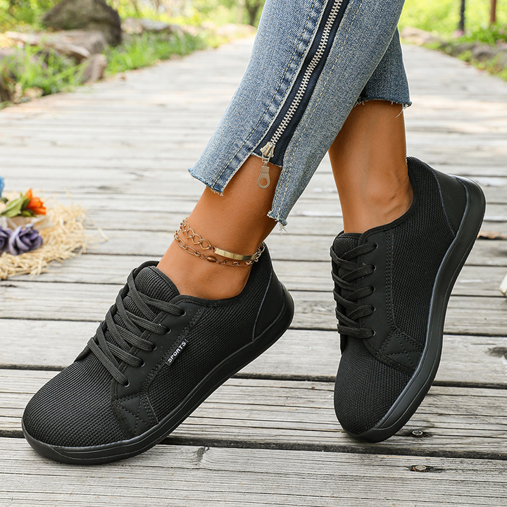 Breathable Mesh Lace Up Casual Sneakers