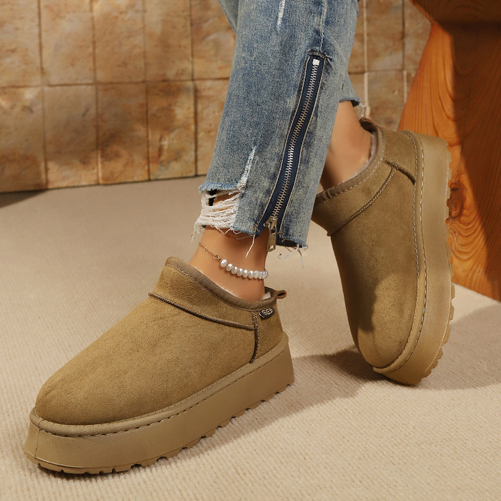 Women Platform Fleece Lined Ankle Boots