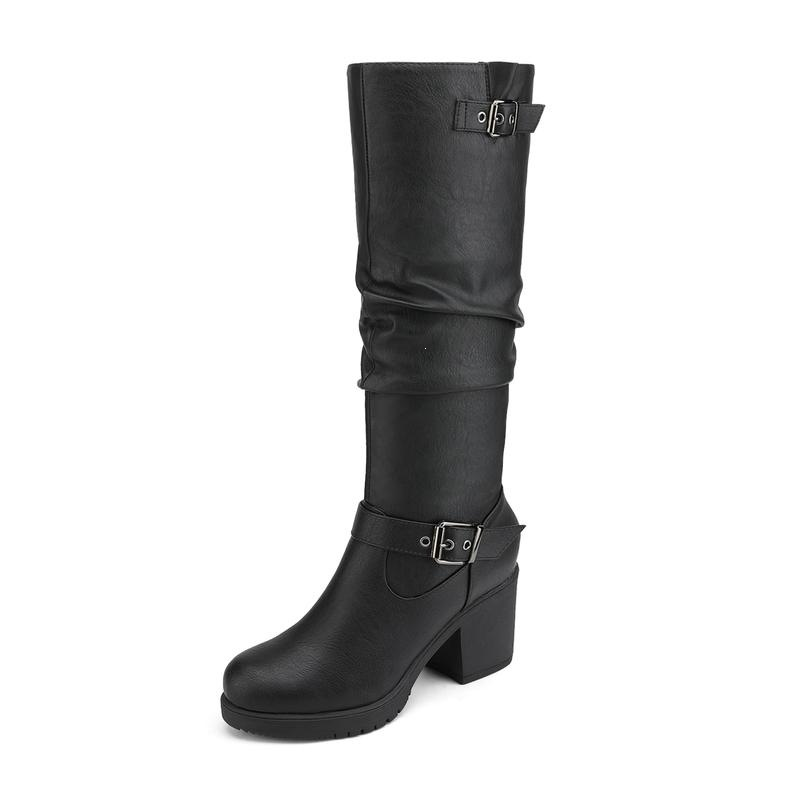 Women’s Ruched Knee High Boots