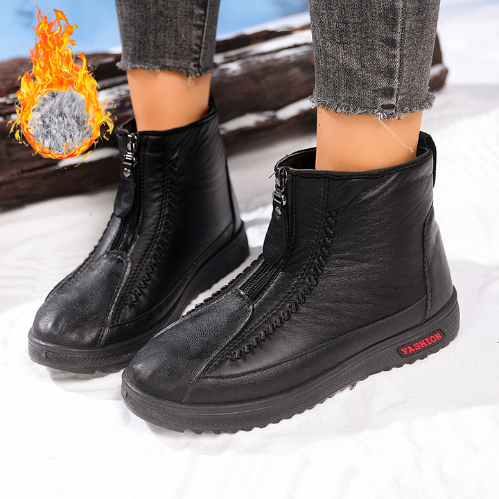 Fur Lined Winter Women Ankle Boots