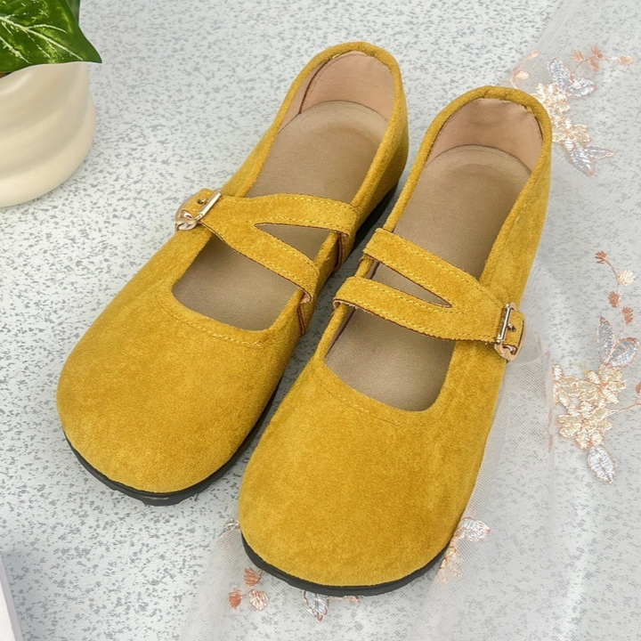 Double Strap Mary Jane Flats for Women
