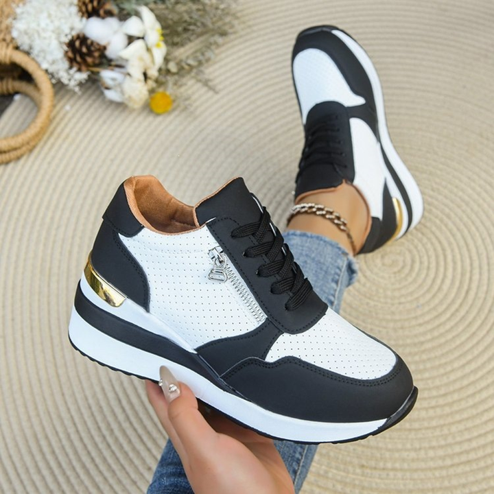 Women’s Color Block Hidden Wedge Sneakers