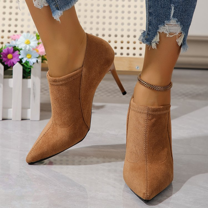 Pointed Toe Stiletto Ankle Booties