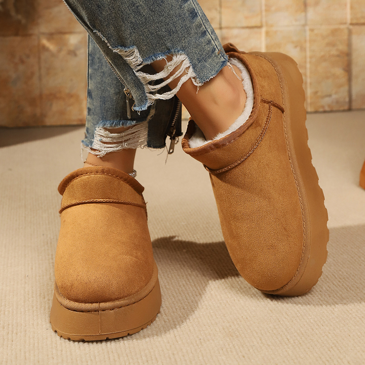 Women Platform Fleece Lined Ankle Boots