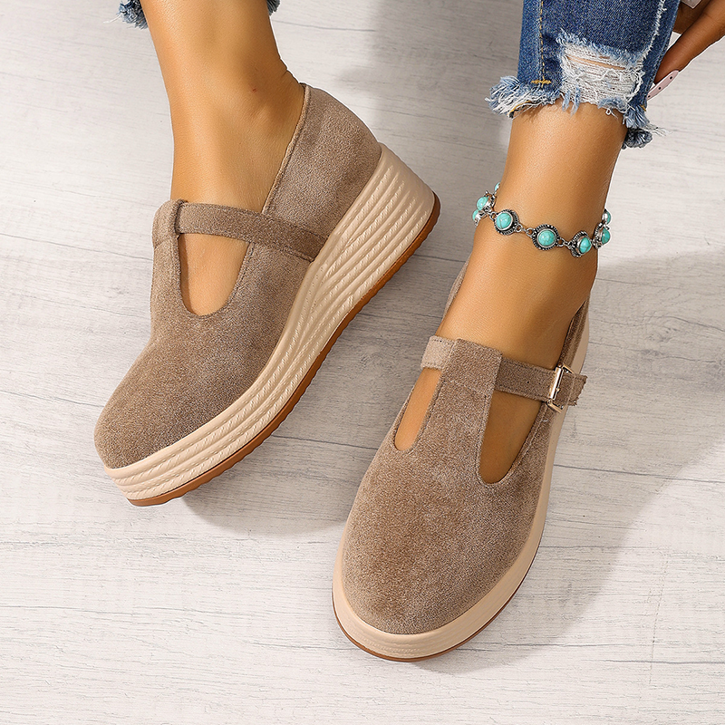 Casual T Strap Platform Shoes