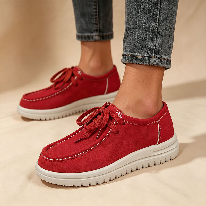 Lace-Up Platform Loafers