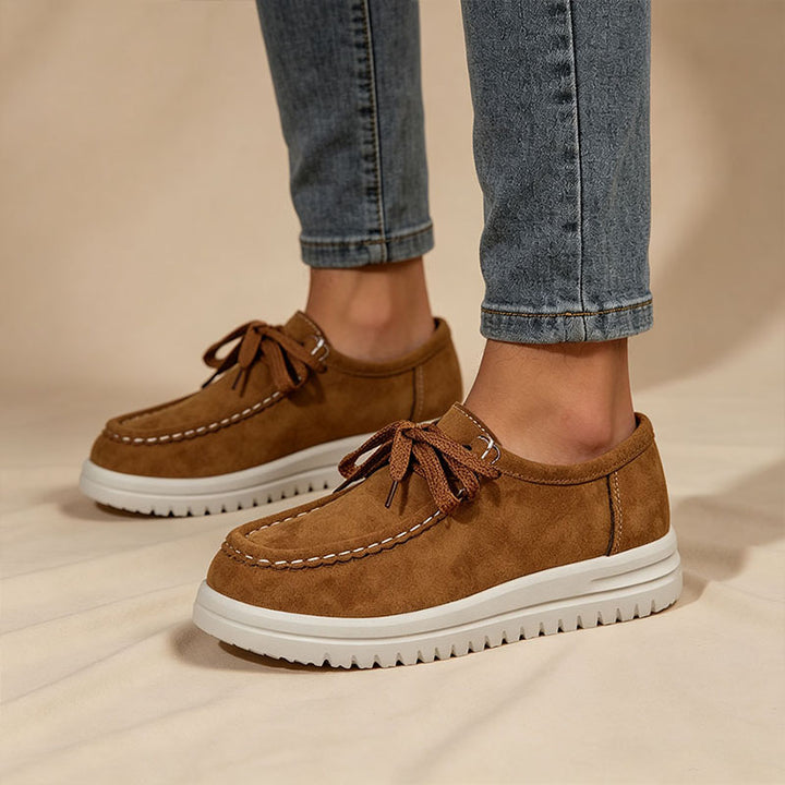 Lace-Up Platform Loafers